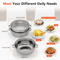 Steamer Pot Stainless Steel Vegetable Cooker For Rice Noodles And Healthy Meals 13