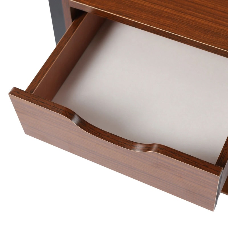 Folding Overbed Laptop Table With Wheels And Drawer For Bedside Work 7