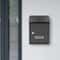 Modern Black Wall Mounted Locking Mailbox Waterproof Outdoor Drop Box 2