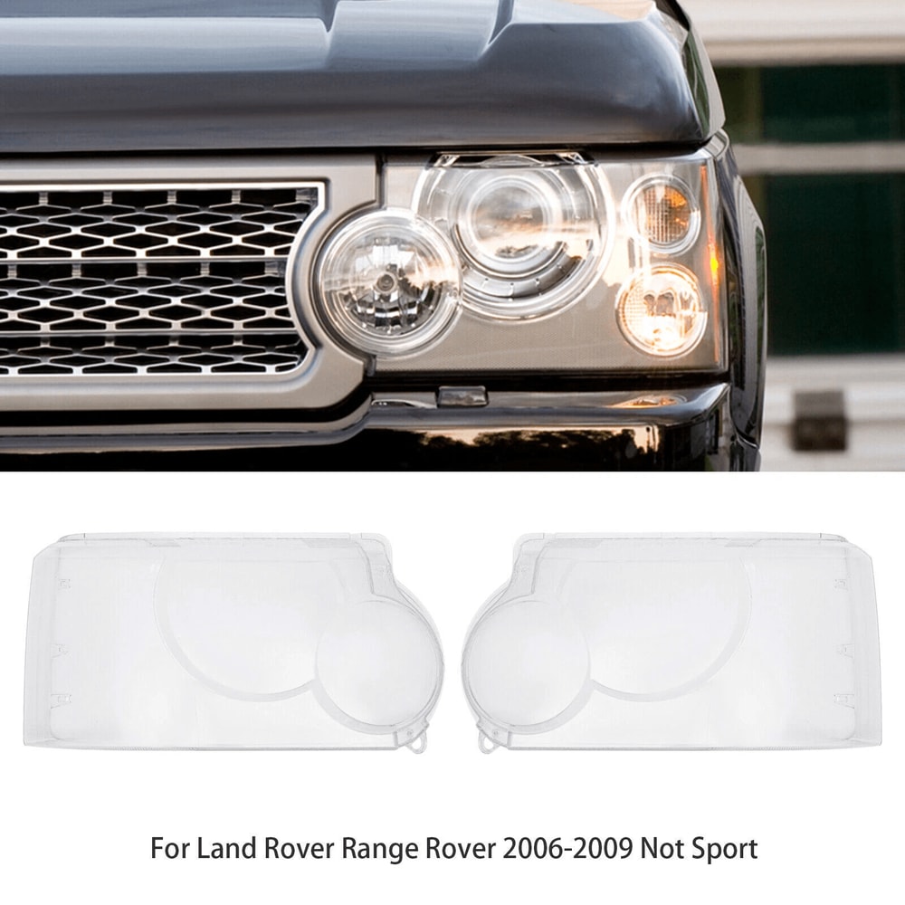 Range Rover Headlight Lens Covers Pair For Land Rover Range Rover Not Sport 3
