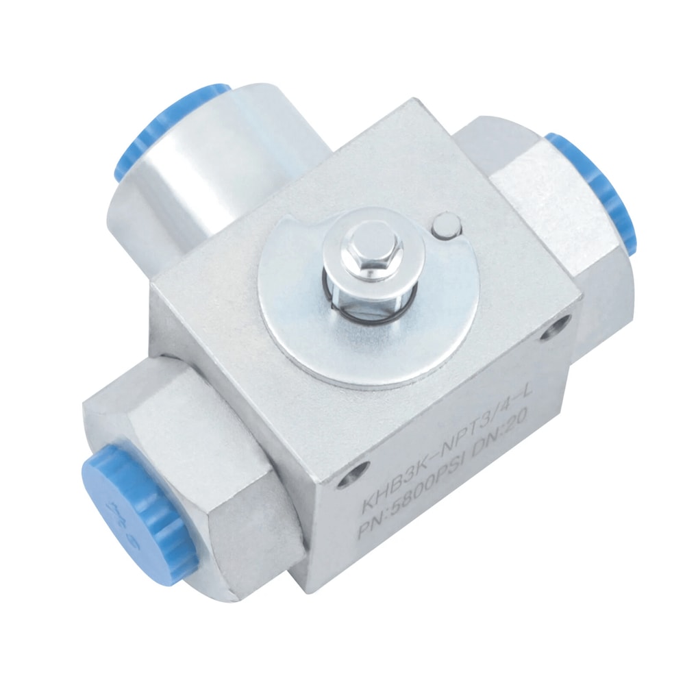 NPT Hydraulic Way Ball Valve High Pressure Carbon Steel Manual Flow Control Valve 5
