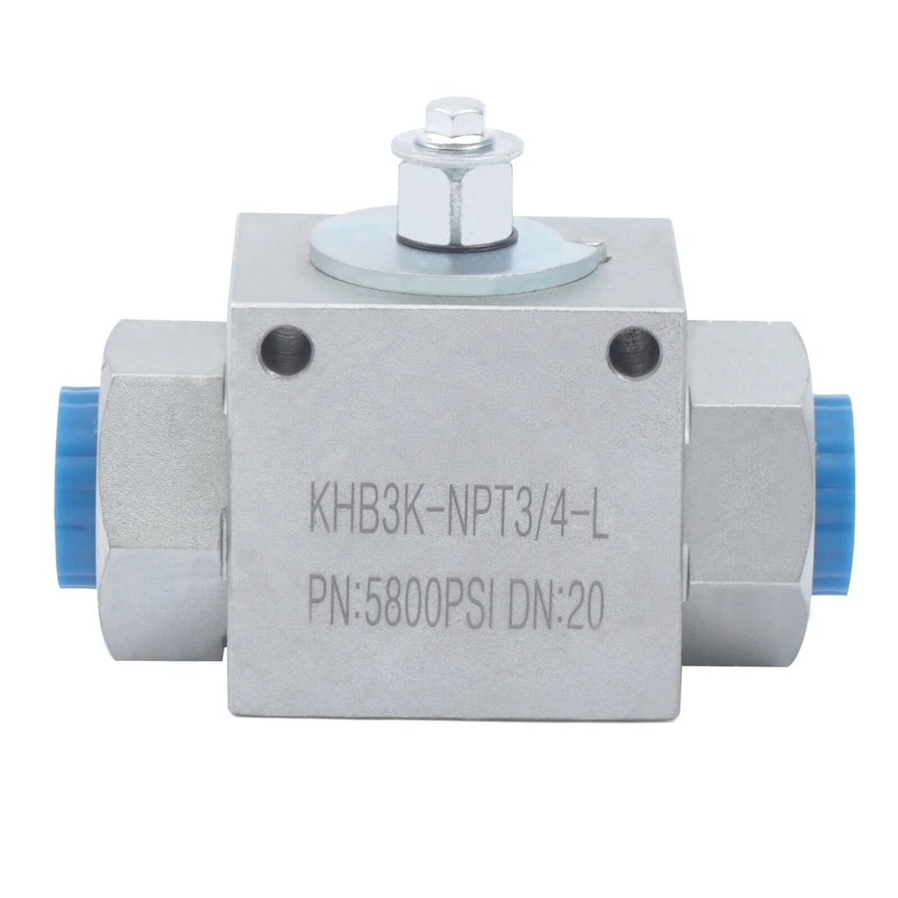 NPT Hydraulic Way Ball Valve High Pressure Carbon Steel Manual Flow Control Valve 6