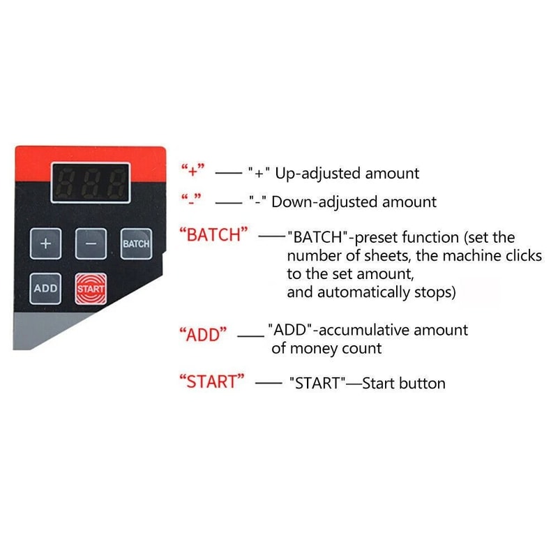 Professional Money Counter Machine With Counterfeit Detector Fast Reliable Cash Counting Device 8