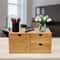 Bamboo Desk Organizer With Drawers For Desktop Storage 14