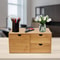 Bamboo Desk Organizer With Drawers For Desktop Storage 14