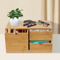 Bamboo Desk Organizer With Drawers For Desktop Storage 15