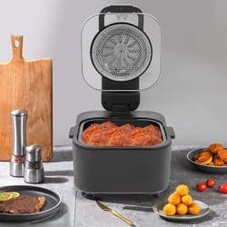air fryer digital countertop cooker with temp and timer control