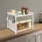 Extendable Microwave Oven Rack Adjustable White Countertop Stand 0
