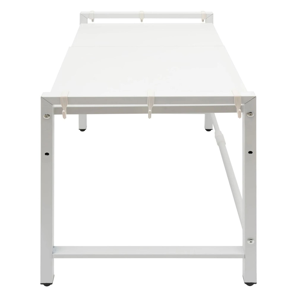 Extendable Microwave Oven Rack Adjustable White Countertop Stand 16