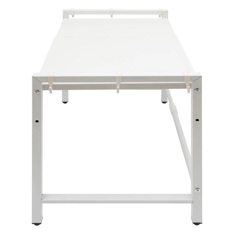 Extendable Microwave Oven Rack Adjustable White Countertop Stand 16