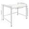 Extendable Microwave Oven Rack Adjustable White Countertop Stand 20