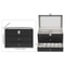 Slot Watch And Glasses Display Box With Glass Lid Tier Organizer 19