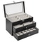 Slot Watch And Glasses Display Box With Glass Lid Tier Organizer 4