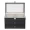 Slot Watch And Glasses Display Box With Glass Lid Tier Organizer 7