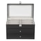 Slot Watch And Glasses Display Box With Glass Lid Tier Organizer 7