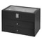 Slot Watch And Glasses Display Box With Glass Lid Tier Organizer 13