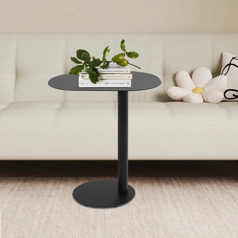 Modern C Shape Iron Side Table For Living Room Couch Use 1