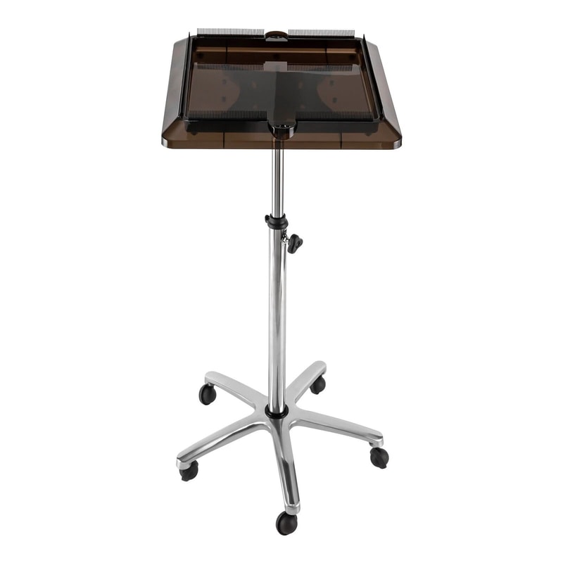 Rolling Salon Trolley Cart With Hair Extension Tray And Tool Storage 6