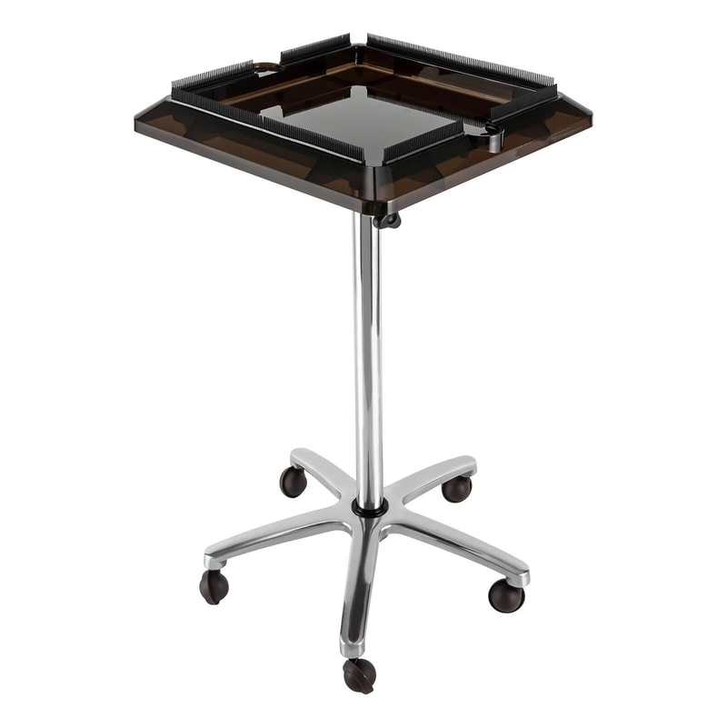 Rolling Salon Trolley Cart With Hair Extension Tray And Tool Storage 7
