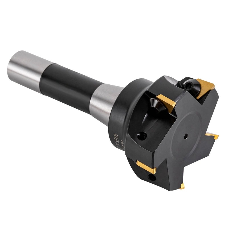 Indexable End Mill With R8 Shank Cutting Depth Flute Milling Cutter 9