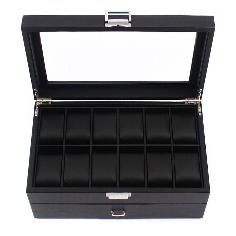 Premium Slot Watch Storage Box Jewelry Organizer Case For Men 1