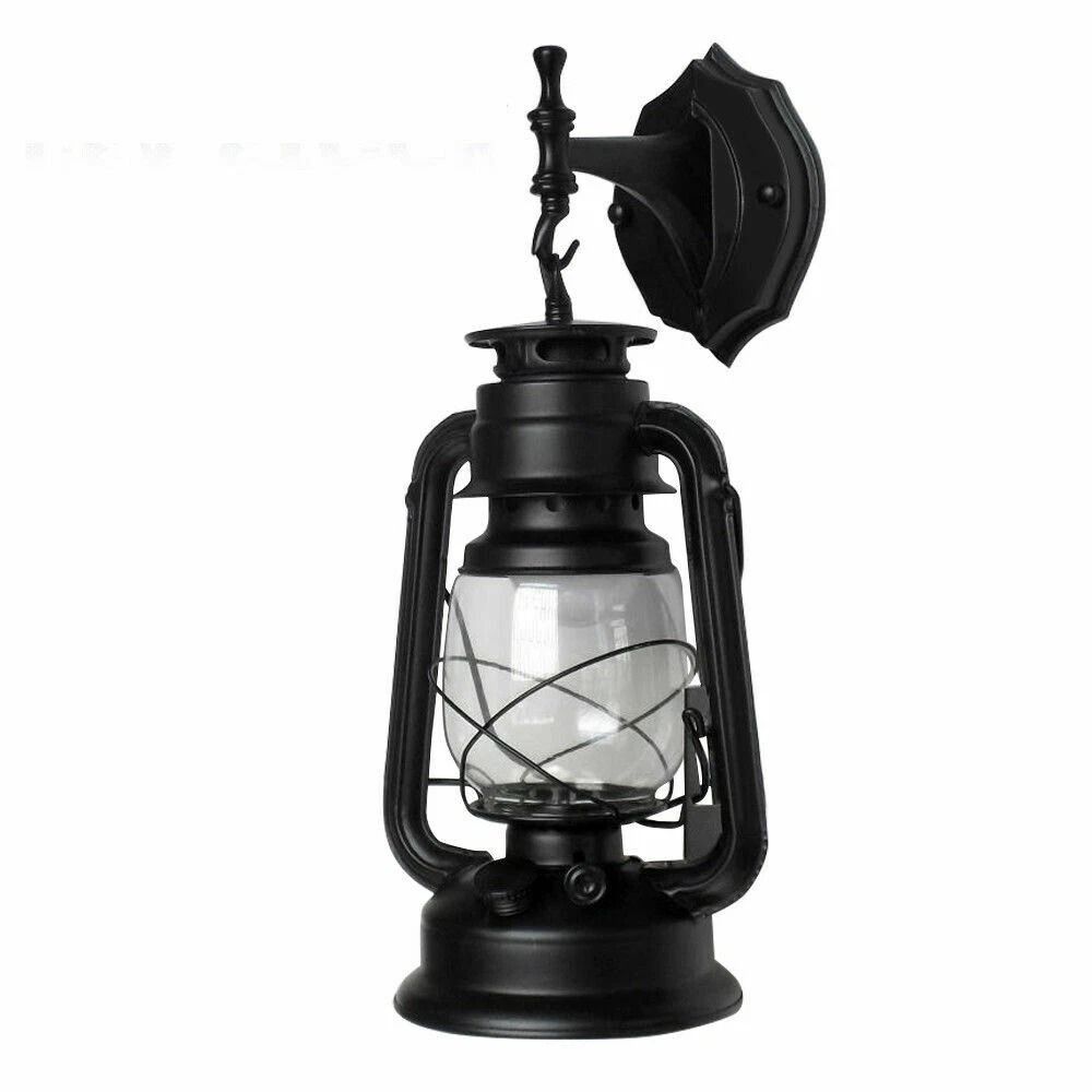 Vintage Rustic Outdoor Wall Lantern Sconce For Porch Yard Patio 4