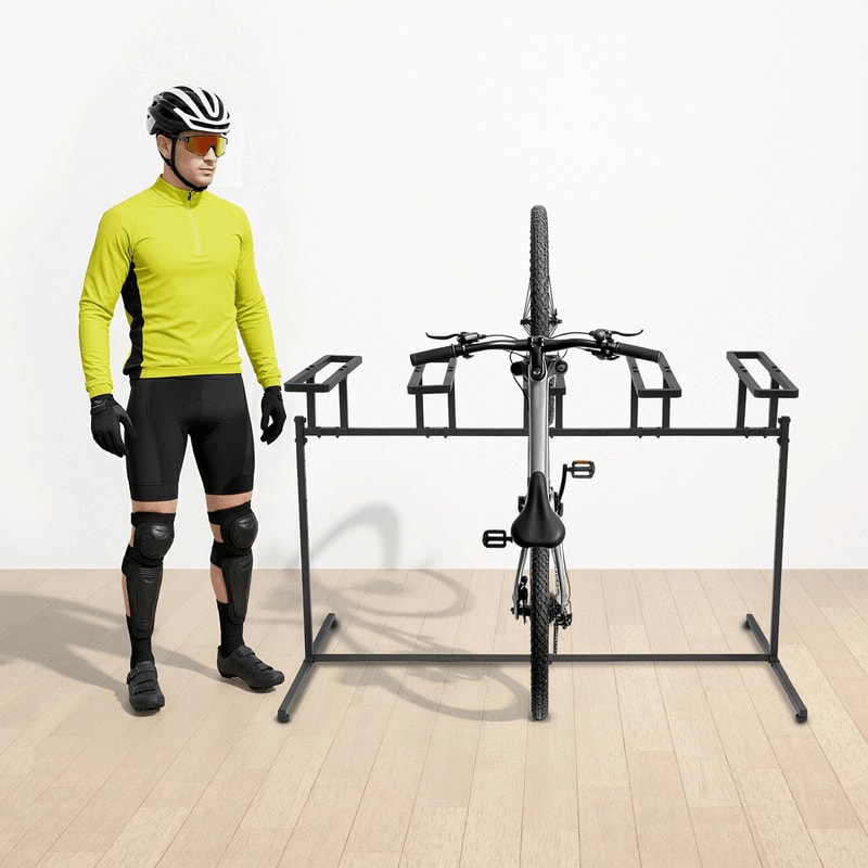 Bike Rack Adjustable Metal Bike Storage Rack For Garage And Commercial Use 2