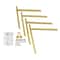 Premium Gold Metal Table Legs Modern Crossed DIY Iron Coffee Desk Support 6