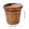 Natural Wooden Foot Bath Bucket With Massage Roller For Relaxing Foot Soaks 19