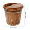 Natural Wooden Foot Bath Bucket With Massage Roller For Relaxing Foot Soaks 19