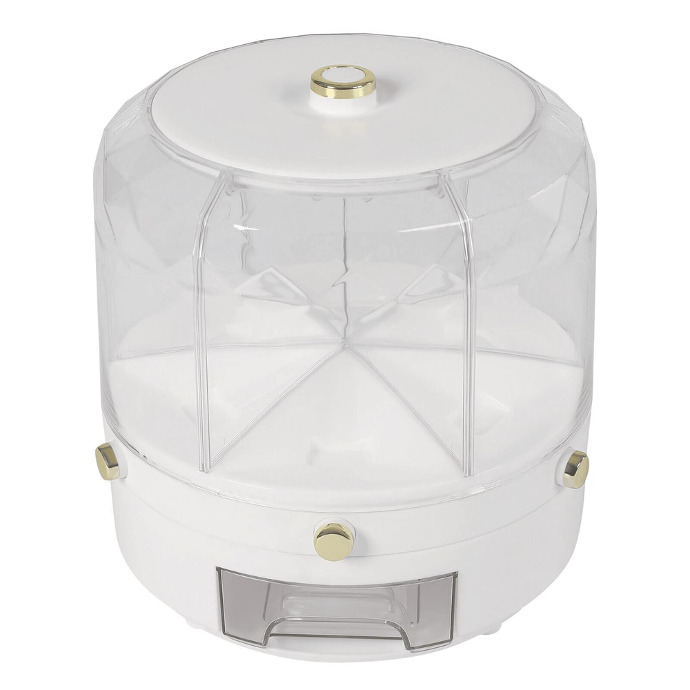 Cereal Dispenser Rotating Grain Container For Rice And Dry Food Storage 5