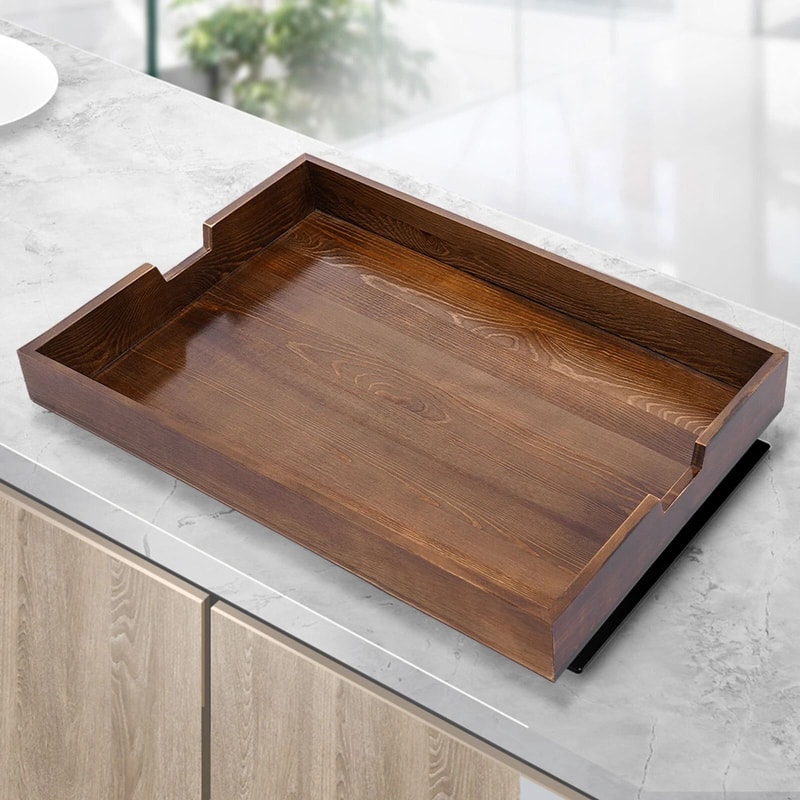 Wooden Noodle Board Stove Cover With Built In Handles For Extra Kitchen Counter Space 5