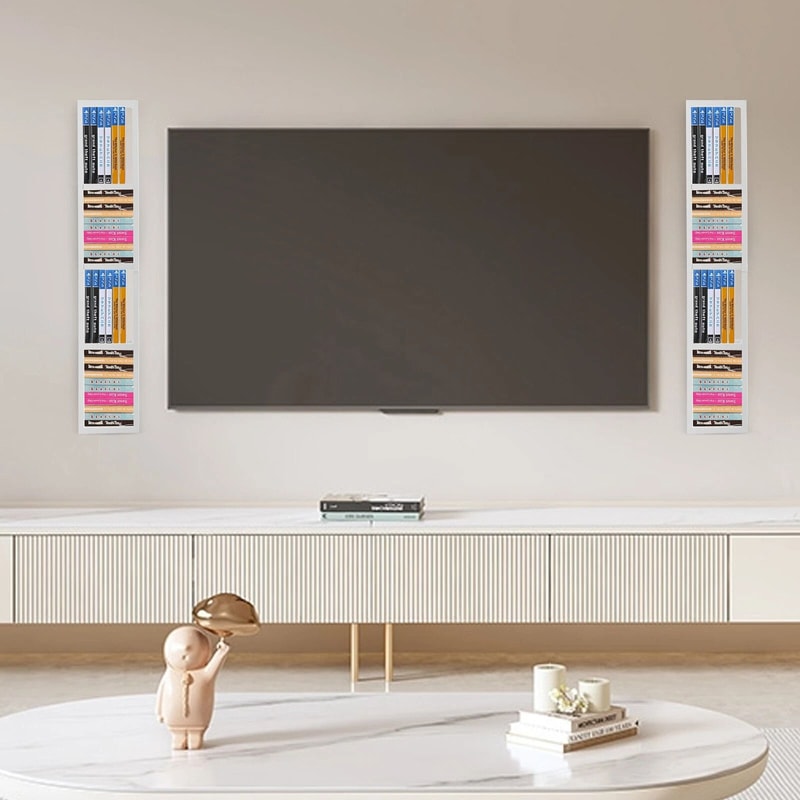 Wall Mount Media Storage Rack For CDs DVDs Games And Collectibles 2