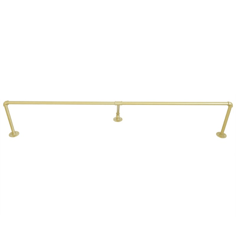 Industrial Pipe Wall Mounted Clothes Rack Metal Garment Rail For Closet And Boutique Display 7