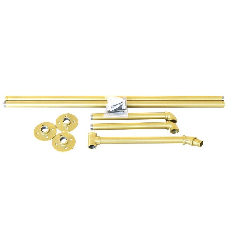 Industrial Pipe Wall Mounted Clothes Rack Metal Garment Rail For Closet And Boutique Display 9