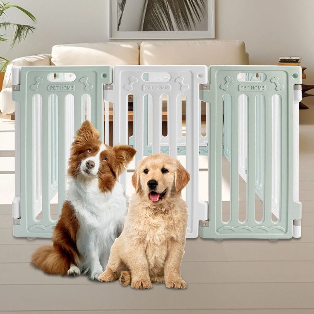 Premium Indoor Dog Playpen Pet Safety Fence Panel Pet Exercise Pen With Door Spacious Sturdy Easy 1