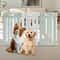 Premium Indoor Dog Playpen Pet Safety Fence Panel Pet Exercise Pen With Door Spacious Sturdy Easy 1