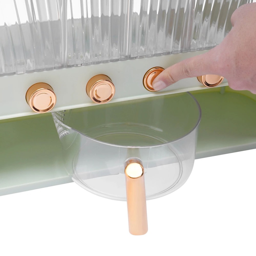 Premium Grid Bulk Rice Storage Container Dry Food Dispenser For Kitchen Organization 11