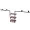 Rustic Industrial Pipe Clothing Rack Wall Mounted Metal Garment Rail For Retail Display 1