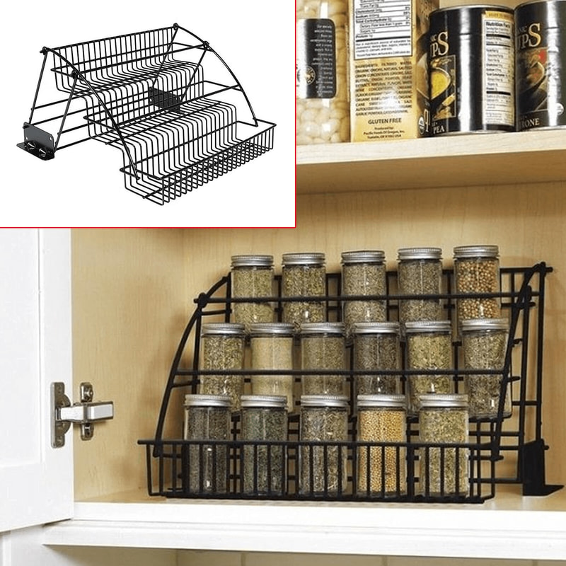 Pull Out Cabinet Organizer Under Shelf Kitchen Storage Rack 5