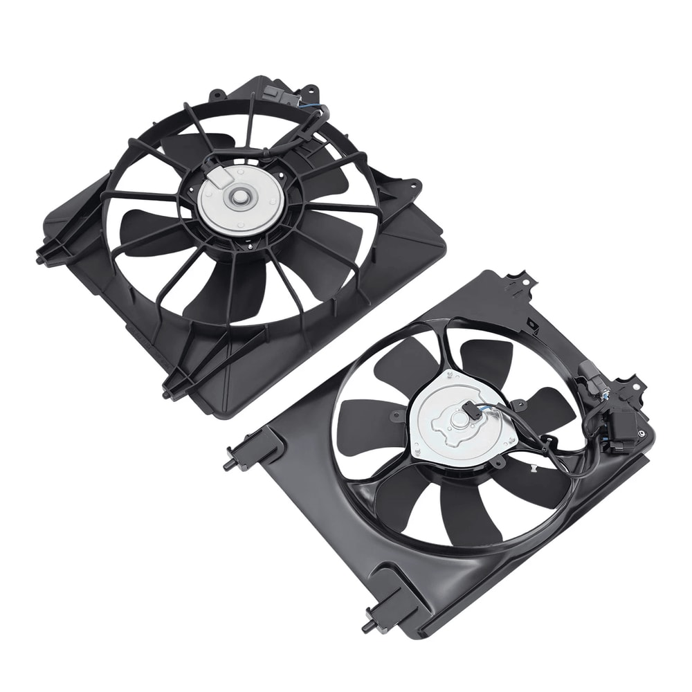 Honda Civic Cooling Fan And AC Condenser Fan Set 0