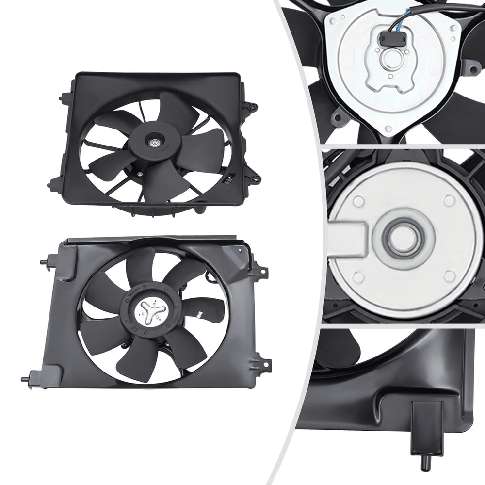 Honda Civic Cooling Fan And AC Condenser Fan Set 17