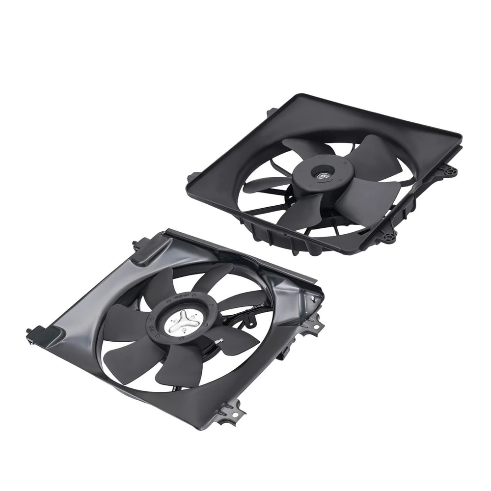 Honda Civic Cooling Fan And AC Condenser Fan Set 12
