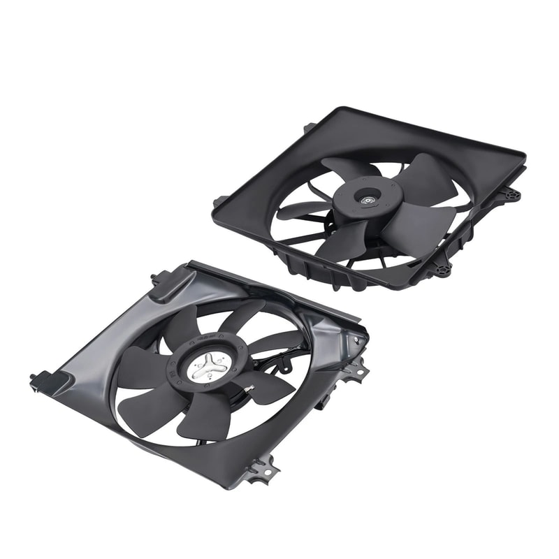 Honda Civic Cooling Fan And AC Condenser Fan Set 12