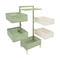 Tier Rotating Storage Rack With Wheels For Kitchen Pantry And Produce 12