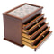 Layer Brown Jewelry Box Organizer With Drawers 11