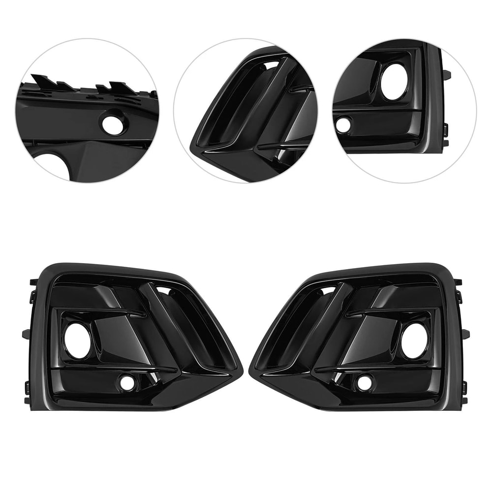 Audi Fog Light Cover Grille Pair For Sportback Front Bumper 3