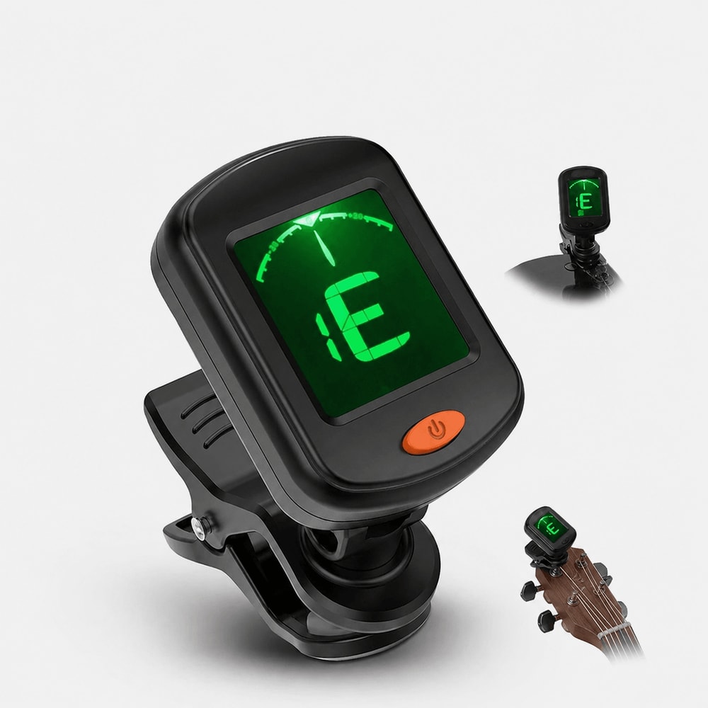 LCD Clip On Chromatic Guitar Tuner For Ukulele Bass Violin Banjo 0