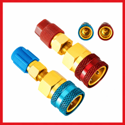 premium adapter kit with high low side car ac quick couplers