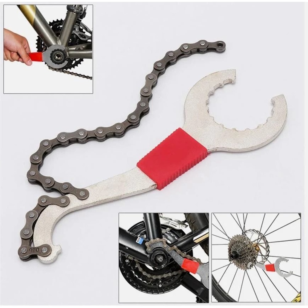 Bike Repair Tool Kit With Chain Cutter Crank Puller And Freewheel Remover 1